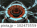 3D Illustration of a Beautiful infinite mathematical mandelbrot set fractal. 102473559