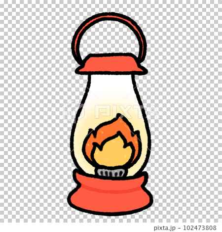 Hand-drawn Cute red camping lantern, lamp, fire, Camping character design in doodle style Hand-drawn Cute red camping lantern, lamp, fire, Camping character design in doodle style 102473808