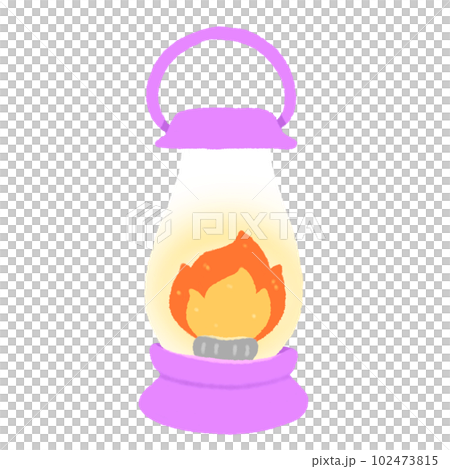 Hand-drawn Cute purple camping lantern, lamp, fire, Camping character design in doodle style Hand-drawn Cute purple camping lantern, lamp, fire, Camping character design in doodle style 102473815