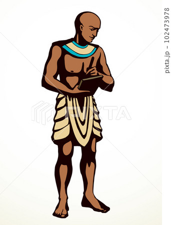 egyptian man drawing