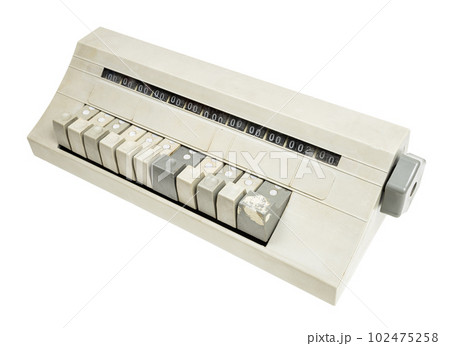 vintage mechanical blood cell counter isolated 102475258