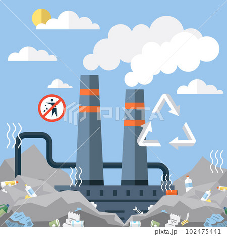Ecological problem. Planet Earth is full of rubbish. Save the planet. Earth Day. Emissions from factories Ecological problem. Planet Earth is full of rubbish. Save the planet. Earth Day. Emissions from factories 102475441