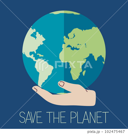 Hands holding planet Earth. Caring for environment, green ecology concept. Save the planet Hands holding planet Earth. Caring for environment, green ecology concept. Save the planet 102475467