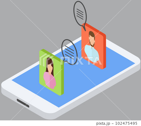 App for chatting online mailing. Program, social network for virtual communication via Internet App for chatting online mailing. Program, social network for virtual communication via Internet 102475495