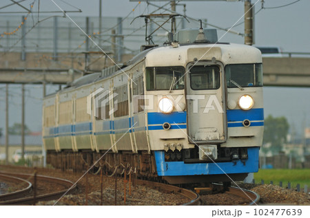 北陸本線　加賀笠間ー美川　JR西日本　475系　A21+A02編成（金沢） 102477639