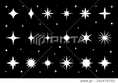 Twinkle, star sparkle. Star burst and starのイラスト素材