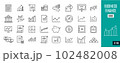 Business & finance line icons. Analysis, strategy, system,... 102482008