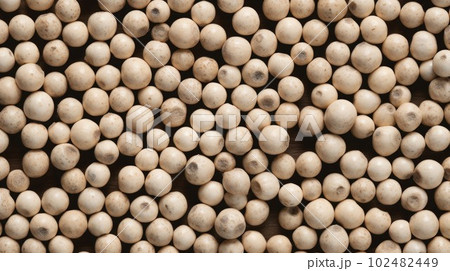 Aromatic White Pepper Spice Photorealistic Horizontal Background. Healthy Vegetarian Diet. Ai Generated Hyperrealistic Background with Delicious Flavory White Pepper Spice. Aromatic White Pepper Spice Photorealistic Horizontal Background. Healthy Vegetarian Diet. Ai Generated Hyperrealistic Background with Delicious Flavory White Pepper Spice. 102482449