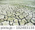 Dried and cracked land surface.climate change effect. 102483138