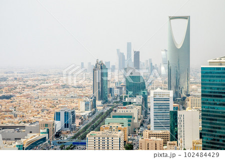 Aerial panorama of downtown of Riyadh city, Al Riyadh, Saudi Arabia Aerial panorama of downtown of Riyadh city, Al Riyadh, Saudi Arabia 102484429