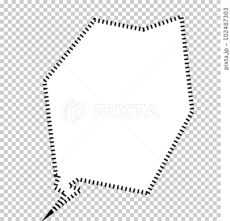 Comic material balloon 102487303