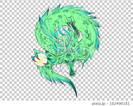 手繪神龍 手繪神龍 102490181