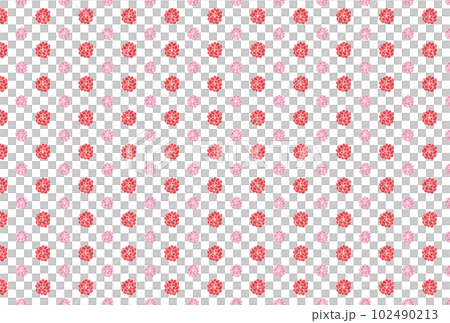 背景素材　カーネーションのパターン柄 102490213