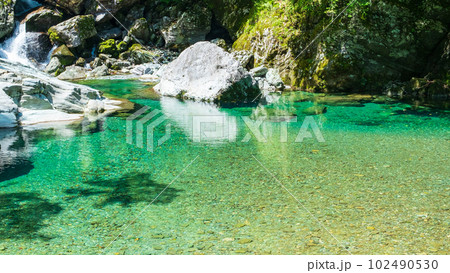 安居渓谷(仁淀ブルー):荒男谷 安居渓谷(仁淀ブルー):荒男谷 102490530