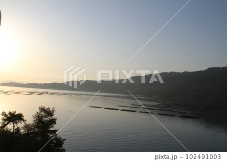 春の一日 安芸宮島を望む 春の一日 安芸宮島を望む 102491003