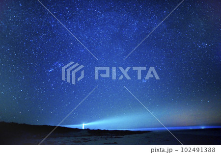 星降る夜_1_角島灯台 102491388