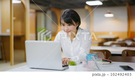 asian happy businesswoman working 102492403