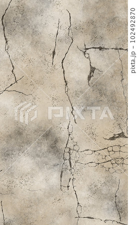 [縦型]ひび割れて朽ちた白い壁 102492870