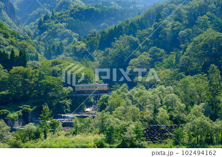 【キハ120】大糸線 小滝~平岩【単行】 【キハ120】大糸線 小滝~平岩【単行】 102494162