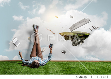 World of books concept . Mixed media World of books concept . Mixed media 102494581