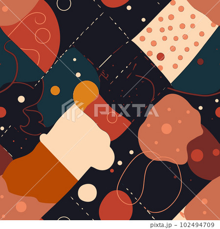 Circle of Wonder: An Abstract Pattern of Pastel Dreams and Childlike Joy 102494709