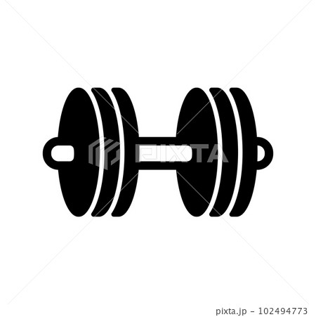 ダンベル (筋トレ・スポーツジム)　ベクターアイコンイラスト 102494773