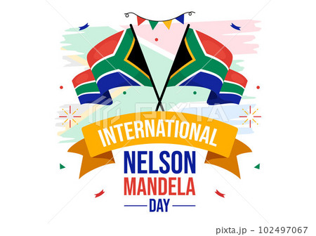 Happy Nelson Mandela International Day Vector Illustration on 18 July with South Africa Flag in Flat Cartoon Hand Drawn Landing Page Templates Happy Nelson Mandela International Day Vector Illustration on 18 July with South Africa Flag in Flat Cartoon Hand Drawn Landing Page Templates 102497067