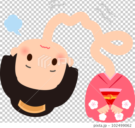 首が伸びすぎたろくろ首、待ちぼうけ 102499062