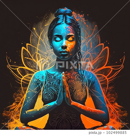 Meditation pose spiritual. Generate Ai 23116308 Stock Photo at Vecteezy