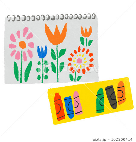 クレヨンとお絵かき帳 102500414