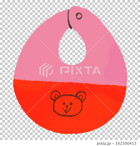 pink and red dining apron 102500415