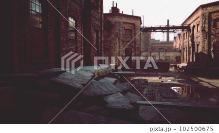 Old factory buildings as the symbol of the recession Old factory buildings as the symbol of the recession 102500675