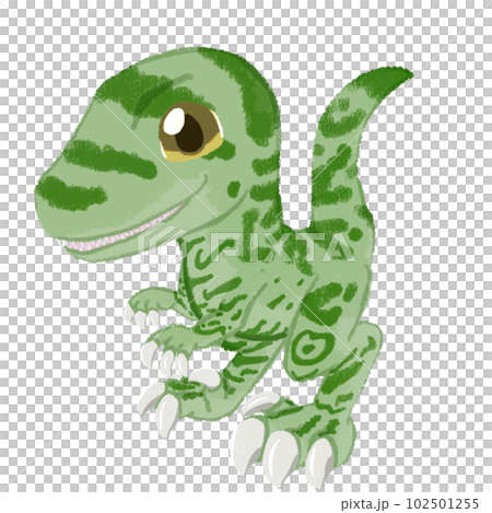 Cute raptor dinosaur 102501255