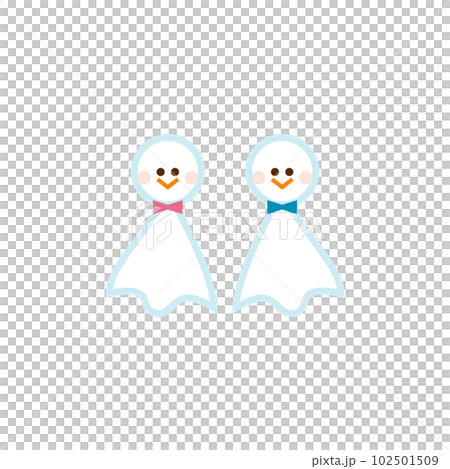 梅雨イメージ　てるてるぼうずのイラスト素材 102501509