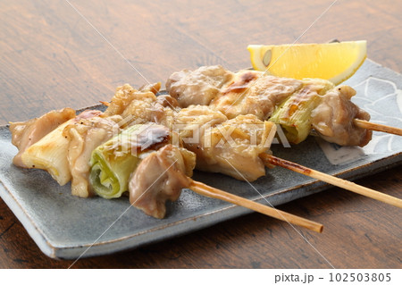 焼き鳥　塩だれ　コピースペース 102503805