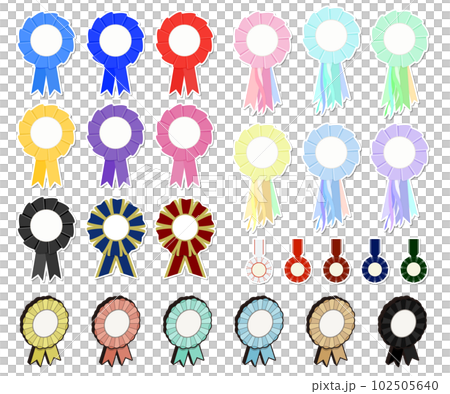 Colorful and various rosette set Colorful and various rosette set 102505640