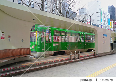 札幌市の路面電車 狸小路(内回り) 札幌市の路面電車 狸小路(内回り) 102506076