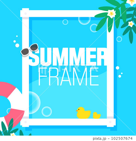 Summer Frame Illustration  102507674