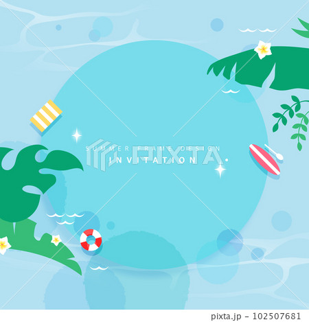 Summer Frame Illustration  102507681
