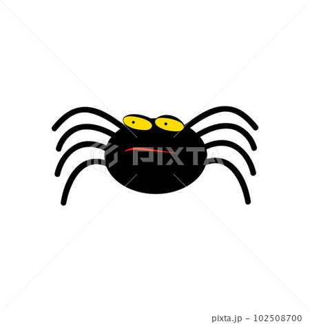 cute spider cartoon on a white background cute spider cartoon on a white background 102508700