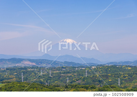 湘南平から望む富士山 102508909