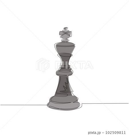 King And Queen Chess Pieces Vector Cartoon Coloring Page Outline Sketch  Drawing Chess Piece Drawing Chess Piece Outline Chess Piece Sketch PNG  and Vector with Transparent Background for Free Download