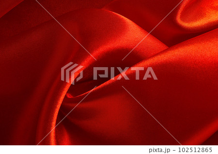 Red atlas material background, silk abstract drapery cloth Red atlas material background, silk abstract drapery cloth 102512865