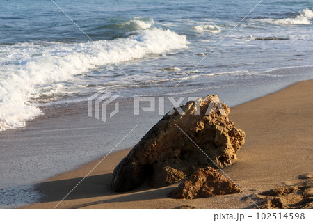 stones on the shores of the Mediterranean Sea in northern Israel stones on the shores of the Mediterranean Sea in northern Israel 102514598