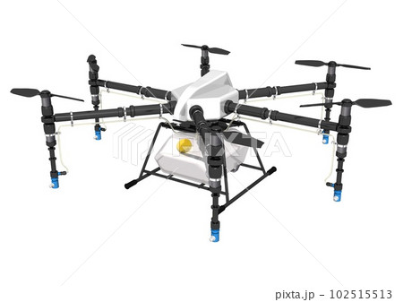 農業用ドローン単体(3DCGイメージ) 102515513