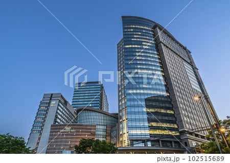 JR川崎駅西口の都市夜景【神奈川県・川崎市】 102515689