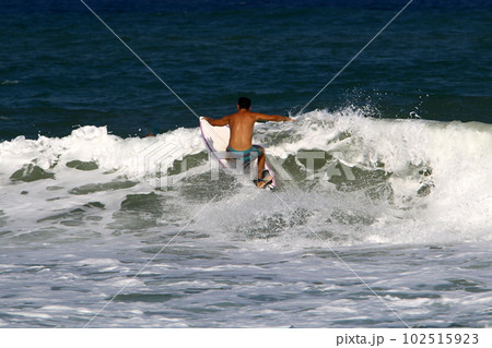 Surfing in Israel on the Mediterranean coast in northern Israel 102515923