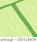 斜めの新しい畳　緑　手描き 102518934