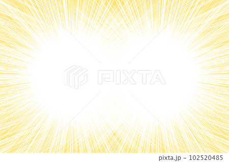 ライトイエローカラーの集中線 背景素材 ライトイエローカラーの集中線 背景素材 102520485