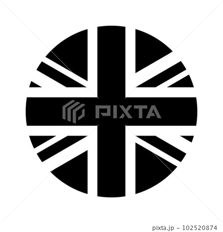 Vector flat Great Britain flag circle Vector flat Great Britain flag circle 102520874